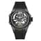 MEGIR Skeleton Dial Automatic Mechanical Watch Waterproof Luminous Sport Watch With Silicone Strap 9