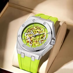 onola luxury automatic mechanical watch waterproof sports men's wristwatch with luminous dial