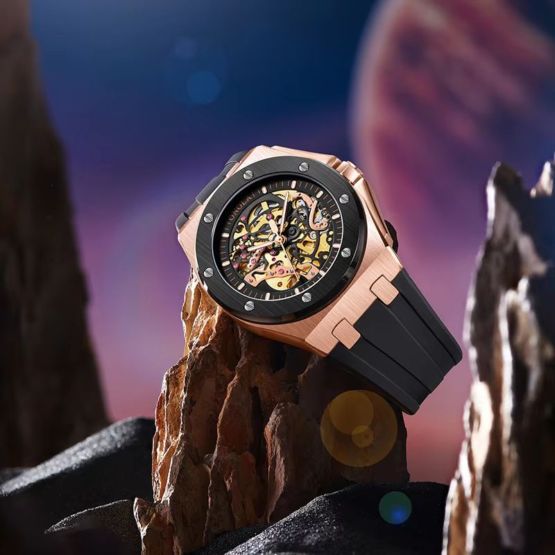 ONOLA Luxury Automatic Mechanical Watch Waterproof Sports Mens Wristwatch With Luminous Dial 3