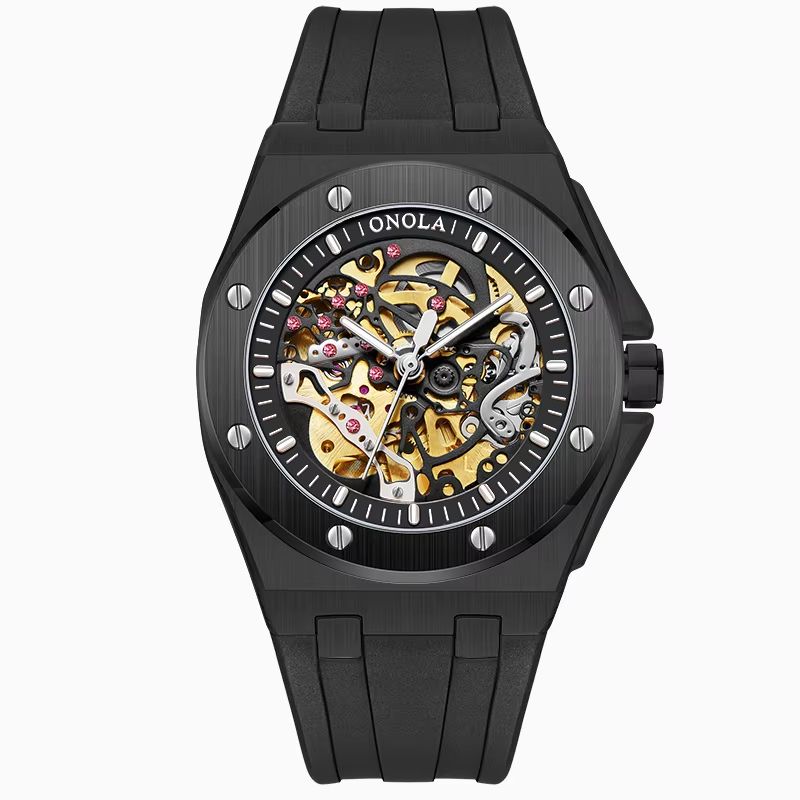 ONOLA Luxury Automatic Mechanical Watch Waterproof Sports Mens Wristwatch With Luminous Dial 9