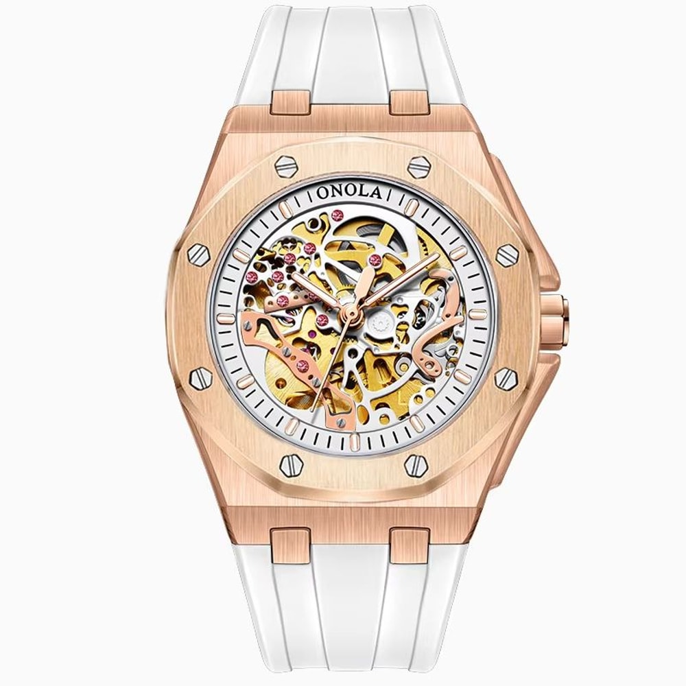 ONOLA Luxury Automatic Mechanical Watch Waterproof Sports Mens Wristwatch With Luminous Dial 10
