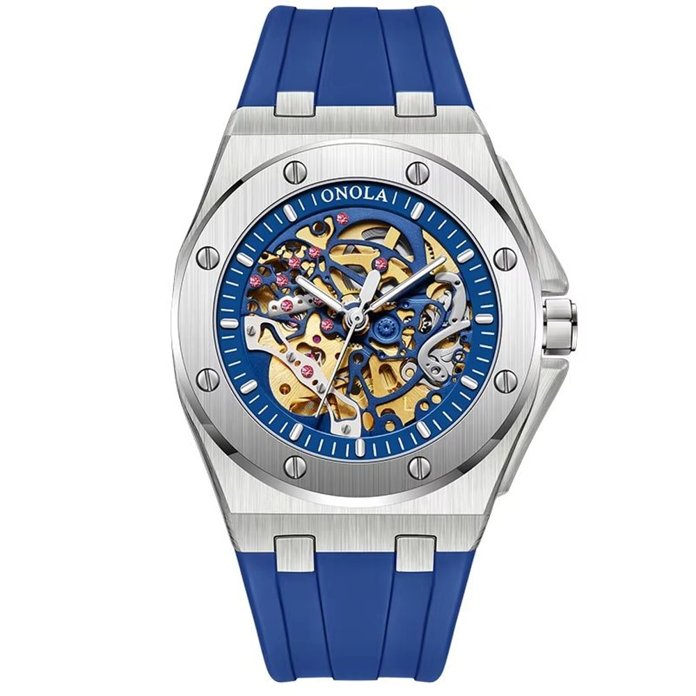 ONOLA Luxury Automatic Mechanical Watch Waterproof Sports Mens Wristwatch With Luminous Dial 14