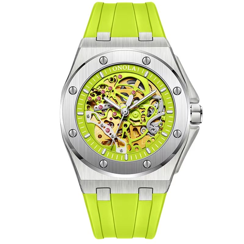 ONOLA Luxury Automatic Mechanical Watch Waterproof Sports Mens Wristwatch With Luminous Dial 6