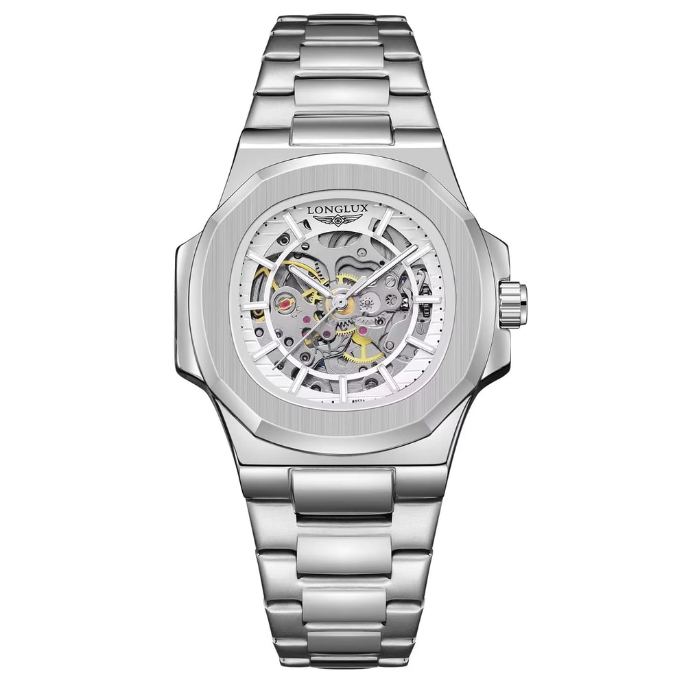 LONGLUX Prestige Automatic Skeleton Watch For Men 8