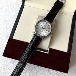 classic business leather quartz watch for men with calendar