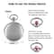 Classic Silver Roman Numeral Pocket Watch Necklace 4