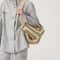 Boho Granny Square Straw Shoulder Tote Bag For Women 5