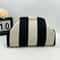 Womens Knit Stripe Crochet Dumpling Clutch Bag 9