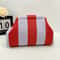 Womens Knit Stripe Crochet Dumpling Clutch Bag 12