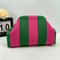 Womens Knit Stripe Crochet Dumpling Clutch Bag 7