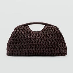 elegant raffia straw woven clutch bag for beach, travel, and evening wear