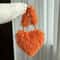 Oversized Faux Fur Heart Tote Bag For Women 6