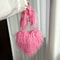 Oversized Faux Fur Heart Tote Bag For Women 8
