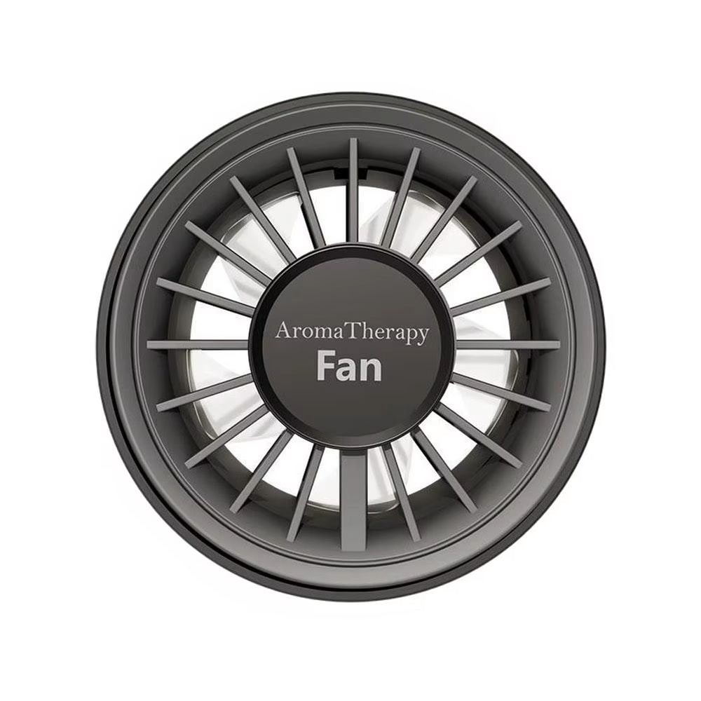 USB Car Mini Fan With Colorful Ambiance Lights And 3 Speeds 6