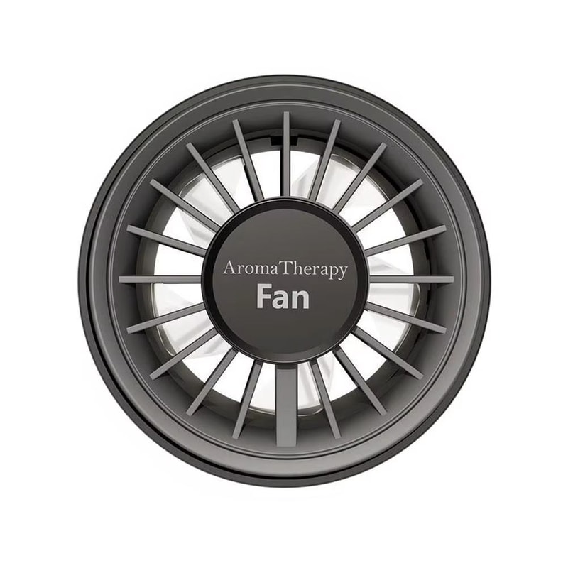 USB Car Mini Fan With Colorful Ambiance Lights And 3 Speeds 6