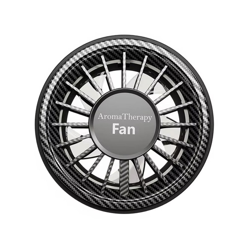 USB Car Mini Fan With Colorful Ambiance Lights And 3 Speeds 7