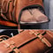 MUNUKI Vintage Crazy Horse Genuine Leather Travel Duffle Bag For Men 4