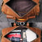 MUNUKI Vintage Crazy Horse Genuine Leather Travel Duffle Bag For Men 5