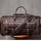 MUNUKI Vintage Crazy Horse Genuine Leather Travel Duffle Bag For Men 8