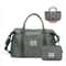 Womens Weekender Travel Tote Bag With Toiletry Bag And Wet Pocket 9