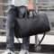 Mens Large Capacity Leather Weekender Travel Tote Bag 2