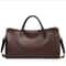 Mens Large Capacity Leather Weekender Travel Tote Bag 7