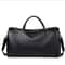 Mens Large Capacity Leather Weekender Travel Tote Bag 8