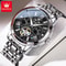 OLEVS Skeleton Flywheel Automatic Mechanical Watch For Men 8