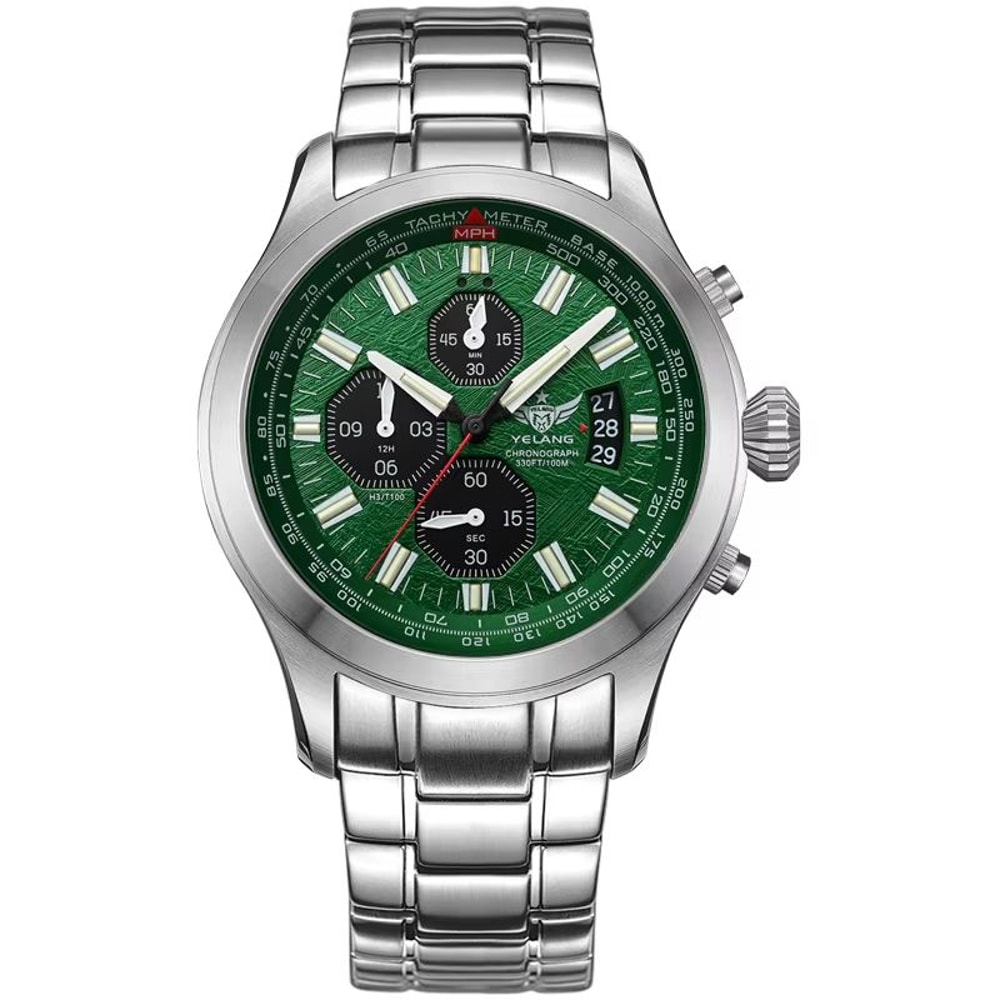 Yelang 100M Quartz Chronograph Dive Watch For Men 3