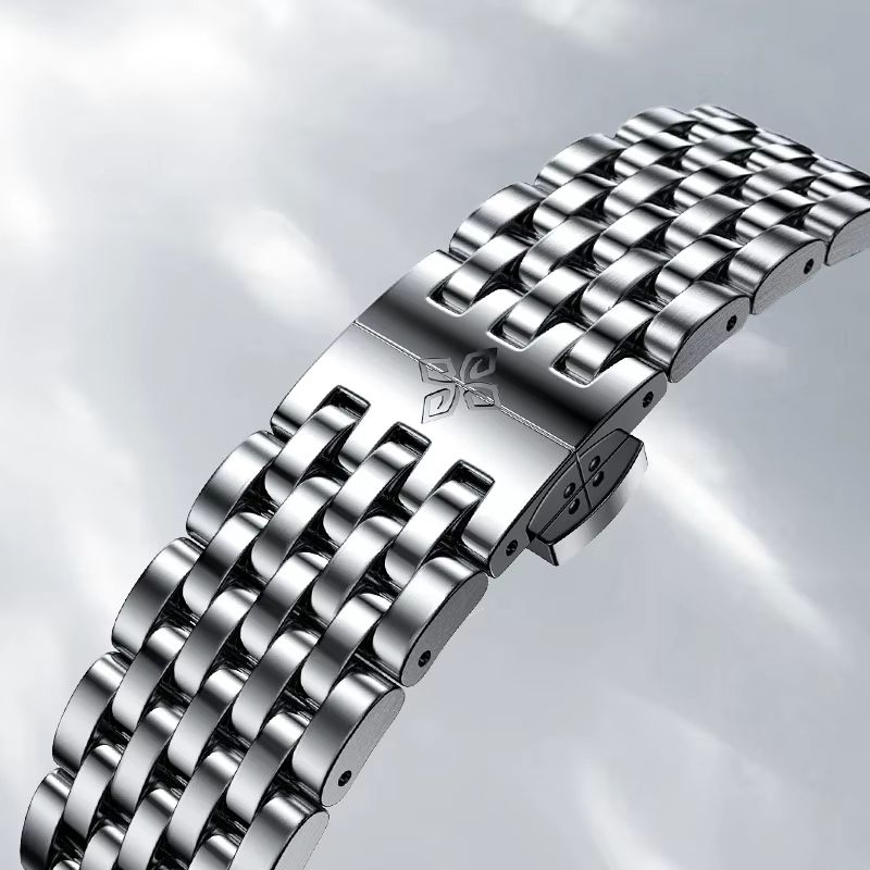 AGELOCER Budapest Automatic Big Calendar Steel Watch For Men 4