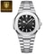POEDAGAR Square Stainless Steel Quartz Watch For Men 6