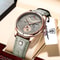 POEDAGAR Luxury Quartz Watch For Men With Leather Strap Luminous Dial And Waterproof Business Desig 6