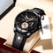POEDAGAR Luxury Quartz Watch For Men With Leather Strap Luminous Dial And Waterproof Business Desig 8