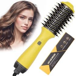 negative ion hot air brush dryer 2-in-1 volumizing hair dryer comb