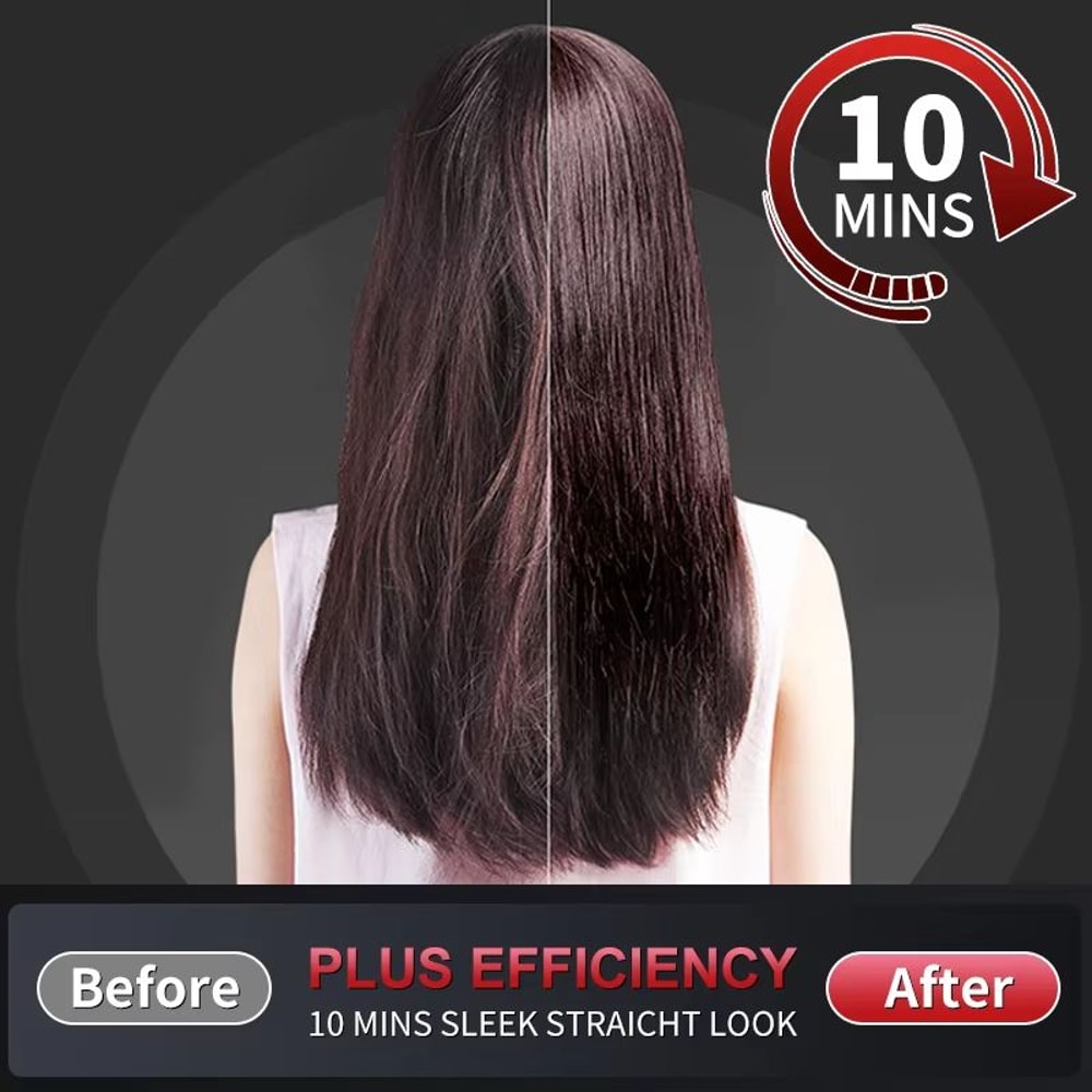 KSKIN 2in1 Mini Hair Straightener Brush Portable Hair Straightener Comb 3