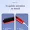 Wireless Negative Ion Hair Straightener Comb 2in1 Rechargeable Hair Styling Brush With LED Display 4