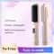 Wireless Negative Ion Hair Straightener Comb 2in1 Rechargeable Hair Styling Brush With LED Display 8