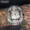 Luxury Iced Out Square Watch Gold Hip Hop Diamond Quartz Watch For Men 3
