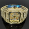 Luxury Iced Out Square Watch Gold Hip Hop Diamond Quartz Watch For Men 6