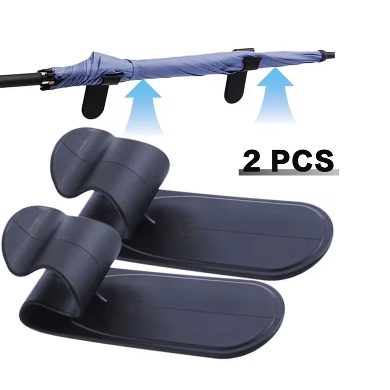 12PCS Car Umbrella Holder Hook Universal Car Trunk Organizer Clip Interior Storage Accessory 0