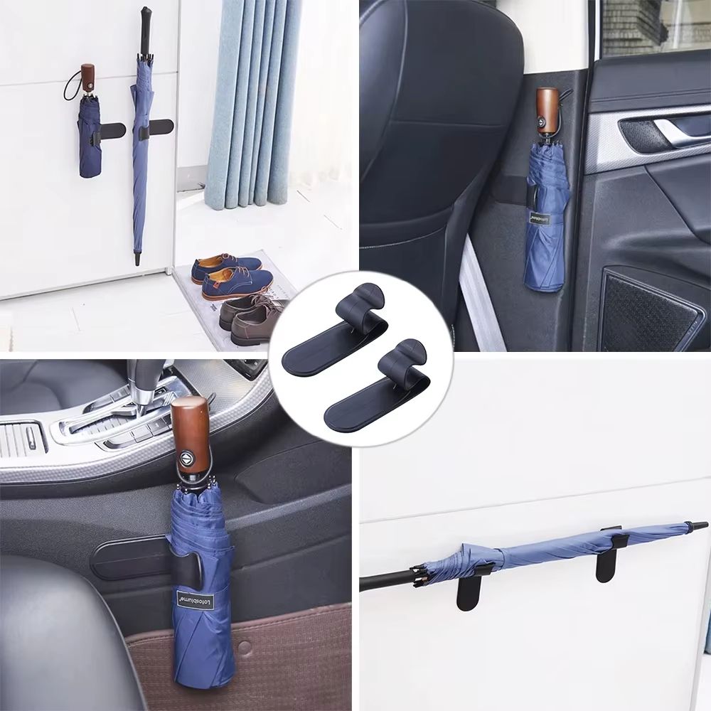 12PCS Car Umbrella Holder Hook Universal Car Trunk Organizer Clip Interior Storage Accessory 1