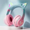 RGB Cat Ear Wireless Gaming Headset With Bluetooth And Cable 5