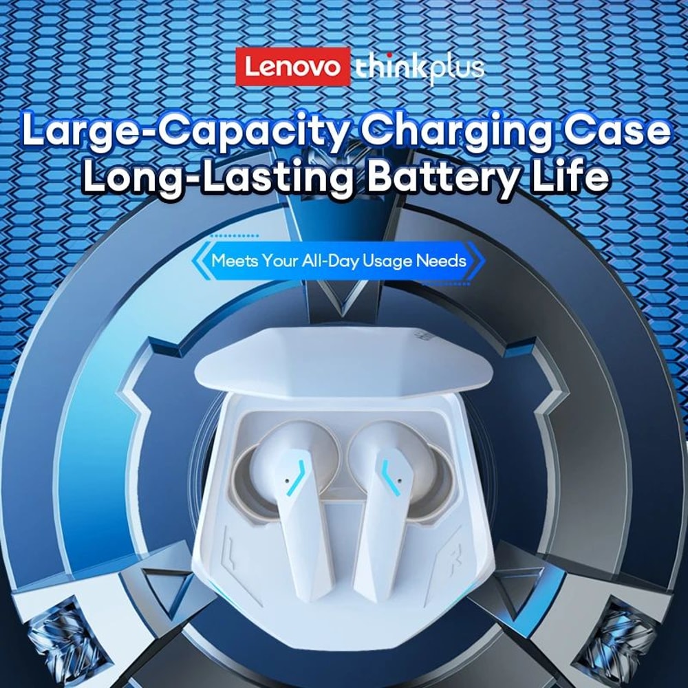 Lenovo GM2 Pro Low Latency Wireless Gaming Earbuds With RGB Case 1