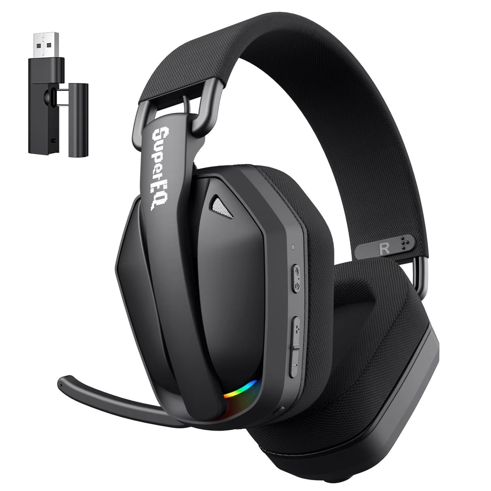 EKSA G19BT Ultra Lightweight Wireless Gaming Headset With 24GHz And Bluetooth 54 6