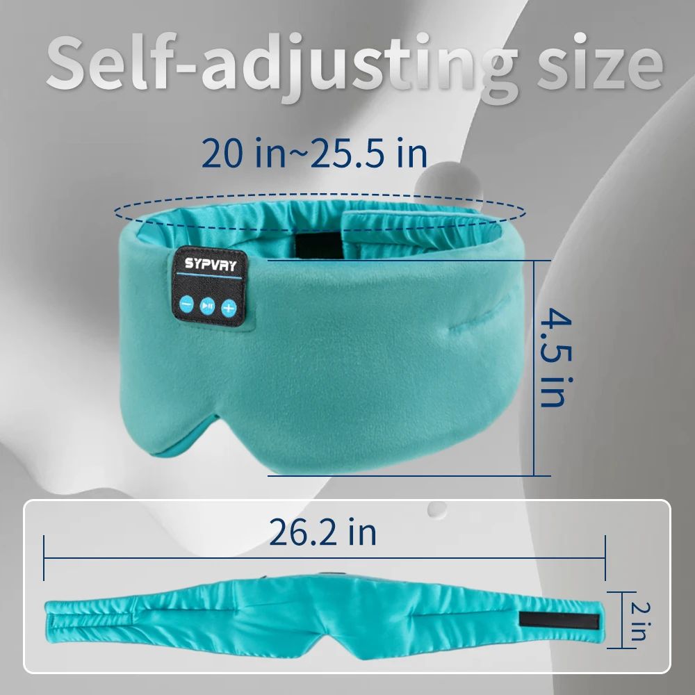 Soft Silk Bluetooth Sleep Mask Headphones With Wireless Music And Adjustable Fit 1