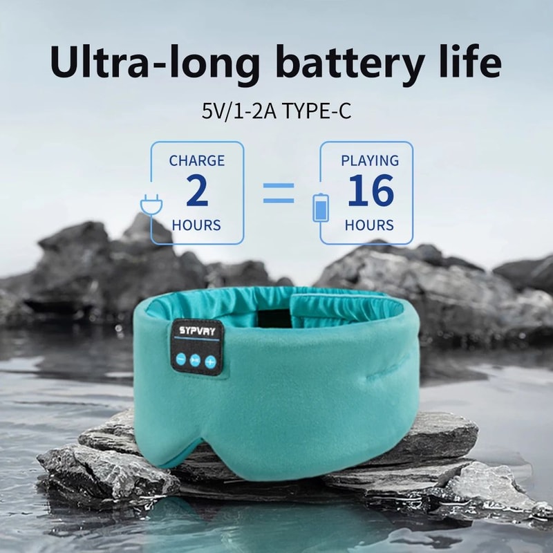 Soft Silk Bluetooth Sleep Mask Headphones With Wireless Music And Adjustable Fit 2