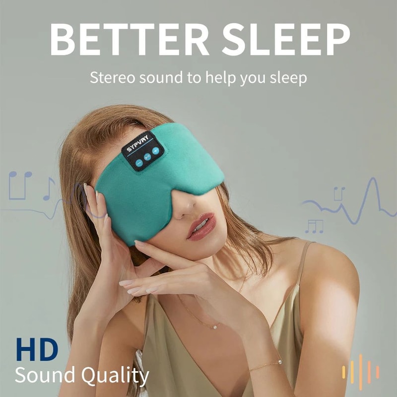 Soft Silk Bluetooth Sleep Mask Headphones With Wireless Music And Adjustable Fit 3
