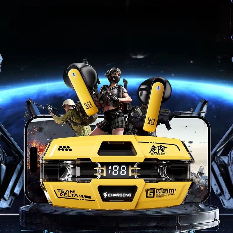 GM40 TWS Bluetooth 53 Low Latency Gaming Earbuds With HiFi Stereo Sound 2