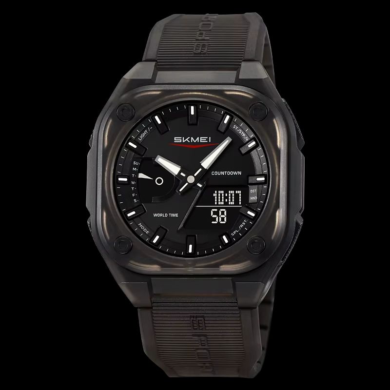 SKMEI 2328 Dual Time Waterproof Sports Watch With 5 Alarms And Countdown Timer 9