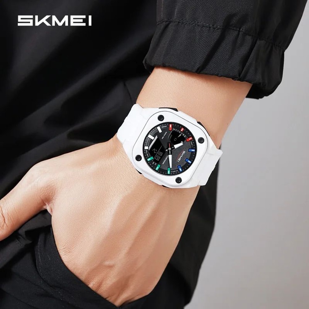 SKMEI 2328 Dual Time Waterproof Sports Watch With 5 Alarms And Countdown Timer 1